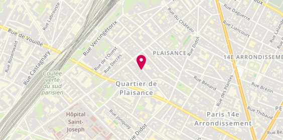 Plan de VERGNE Laurent, 68 Rue Gergovie, 75014 Paris