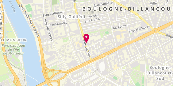 Plan de LIMOUSIN ESCOFFIER SYLVIE, 153 Ter Rue de Silly, 92100 Boulogne-Billancourt