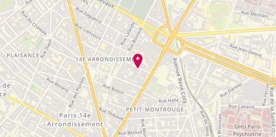 Plan de CHIGOT Julie, 7 Rue Ernest Cresson, 75014 Paris