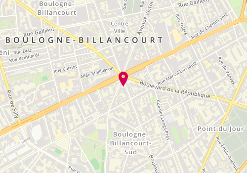 Plan de OURABI Yacine, 202 Boulevard Jean Jaurès, 92100 Boulogne-Billancourt