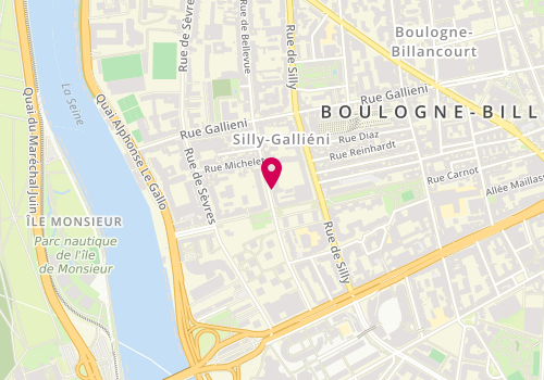 Plan de TOLEDANO Naomi, 95 Bis Rue de Bellevue, 92100 Boulogne-Billancourt