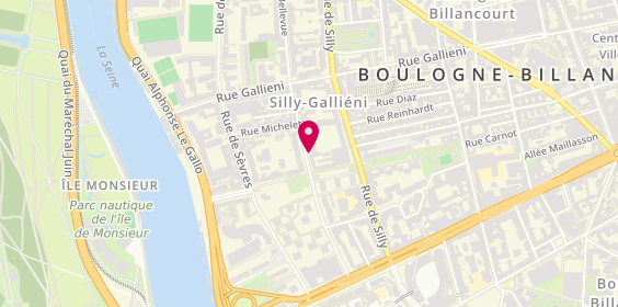 Plan de JARRIOZ Alexandre, 95 Bis Rue de Bellevue, 92100 Boulogne-Billancourt