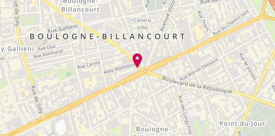 Plan de FRADIN Charlotte, 3 Avenue Andre Morizet, 92100 Boulogne-Billancourt