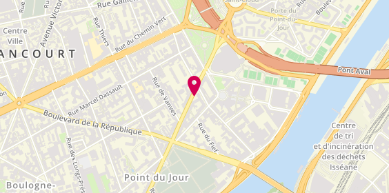 Plan de LE Goan David, 70 Avenue Pierre Grenier, 92100 Boulogne-Billancourt