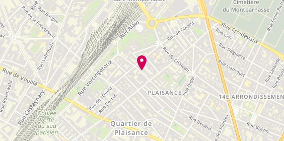 Plan de COLOMEZ Françoise, 48 Rue Pernety, 75014 Paris