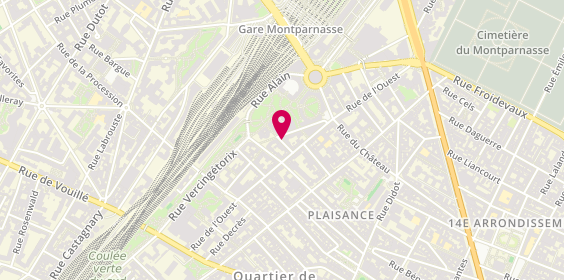 Plan de DAREES Mélissa, 3 Rue Crocé Spinelli, 75014 Paris