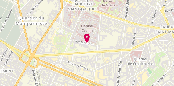 Plan de LOEUR Aurélia, 9 Rue Mechain, 75014 Paris