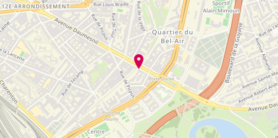 Plan de CASTRO Martin Monica, 268 Avenue Daumesnil, 75012 Paris