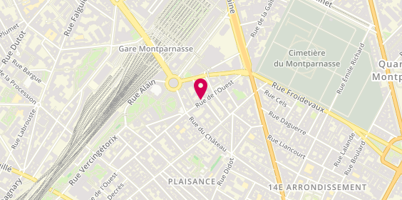 Plan de BURGEVIN Christophe, 38 Rue de L 'Ouest, 75014 Paris
