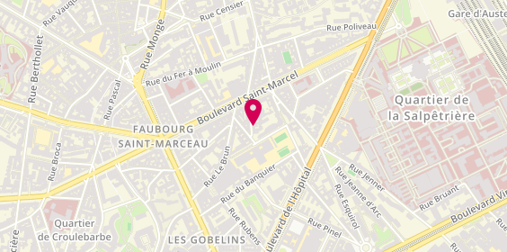 Plan de CHEVALLIER Martin, 13 Rue du Jura, 75013 Paris