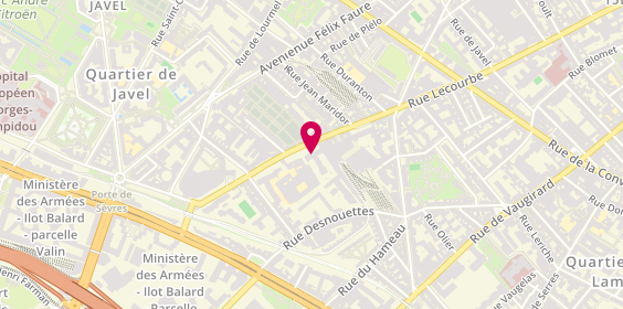 Plan de GROBGLAS DERU Nathalie, 313 Rue Lecourbe, 75015 Paris