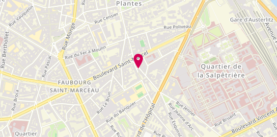 Plan de BASTIDE Pauline, 177 Rue Jeanne D 'Arc, 75013 Paris