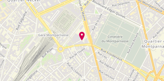 Plan de DE BREMOND d'ARS Adèle, 5 Rue Vercingetorix, 75014 Paris