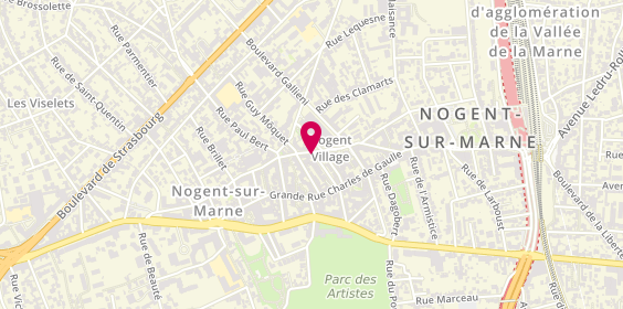 Plan de PERRET MOREAU Sophie, 11 Rue du Lieutenant Ohresser, 94130 Nogent-sur-Marne