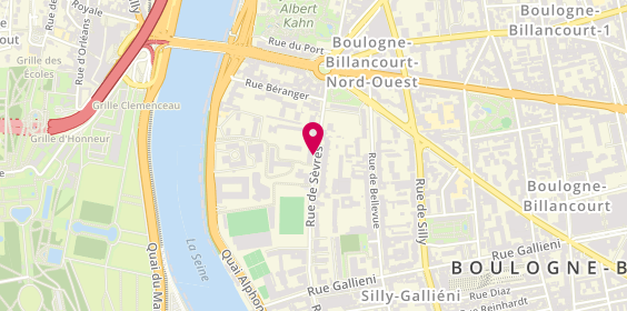 Plan de RANDRIANANGALY Christian, 16 Rue de Sèvres, 92100 Boulogne-Billancourt
