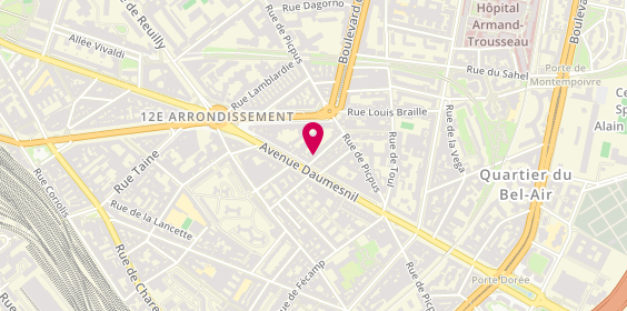 Plan de VALLEE Camille, 3 Rue Sidi Brahim, 75012 Paris