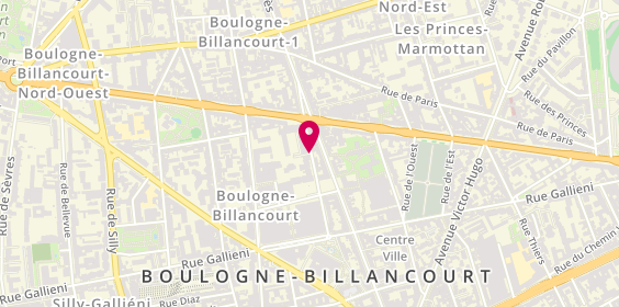 Plan de LE FLOCH Mathieu, 18 Rue de la Saussière, 92100 Boulogne-Billancourt