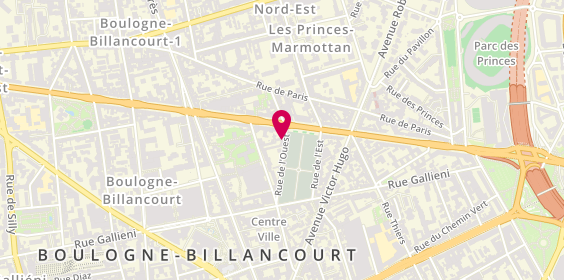 Plan de GUEDJ STEFANINI Ethan, 4 Ter Rue de l'Ouest, 92100 Boulogne-Billancourt