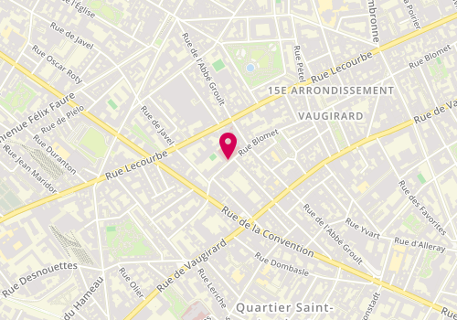 Plan de VALAT Cyril, 136 Bis Rue Blomet, 75015 Paris