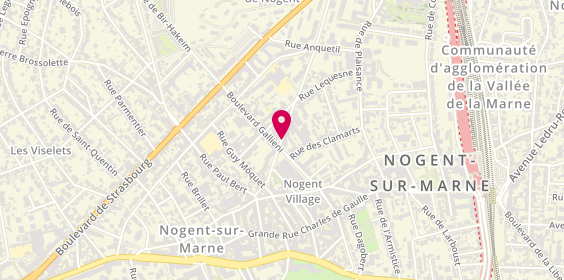 Plan de LECABLE Christine, 16 Rue Thiers, 94130 Nogent-sur-Marne