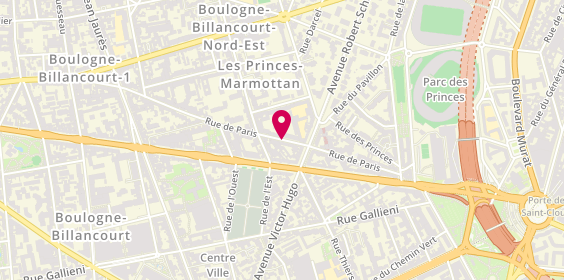 Plan de HERNANDEZ GONZALEZ IVAN, 33 Rue de Paris, 92100 Boulogne-Billancourt
