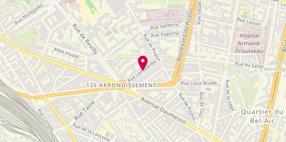 Plan de FINET Philippe, 14 Rue Lamblardie, 75012 Paris