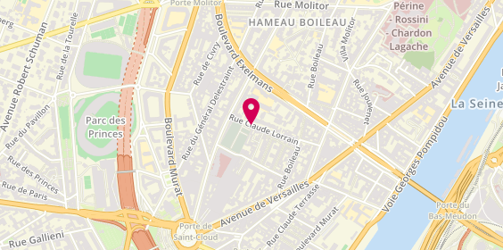 Plan de GIGUET Théo, 53 Rue Claude Lorrain, 75016 Paris