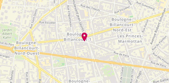 Plan de VANMOEN Lisa, 118 Rue de Paris, 92100 Boulogne-Billancourt