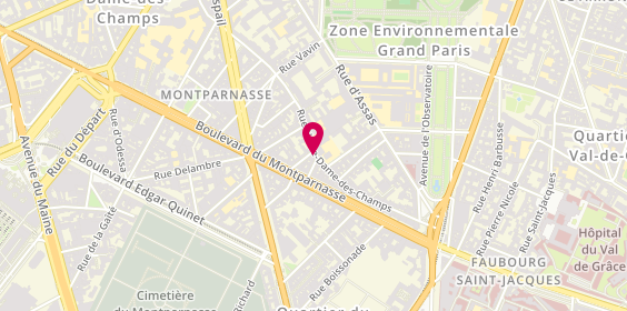 Plan de D'AGOSTINO Sandrine, 82 Rue Notre Dame des Champs, 75006 Paris