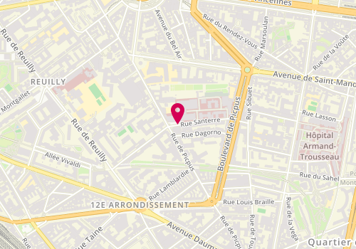 Plan de SANCHEZ ALADID Pedro, 5 Rue Santerre, 75012 Paris