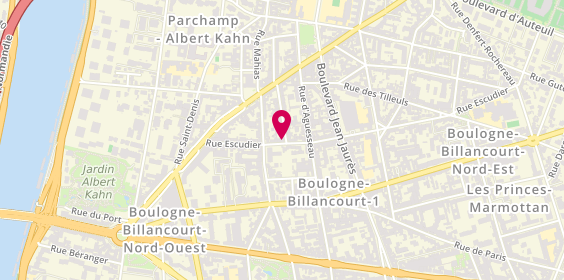 Plan de DELARUE Juliette, 27 Rue Escudier, 92100 Boulogne-Billancourt