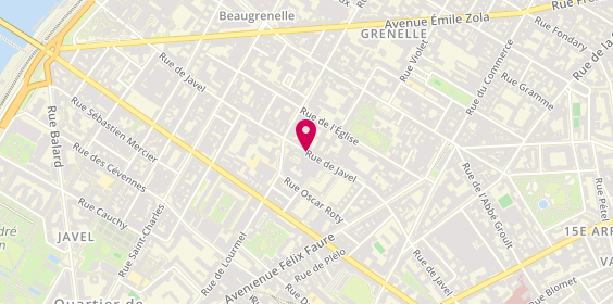Plan de COSNEFROY Eva, 205 Rue de Javel, 75015 Paris