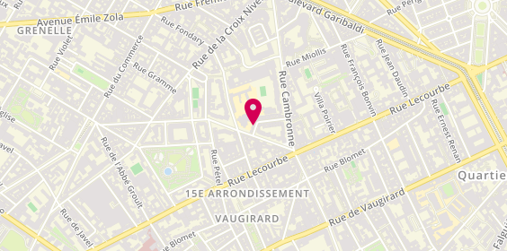 Plan de LONG Elena, 24 Rue Robert Fleury, 75015 Paris
