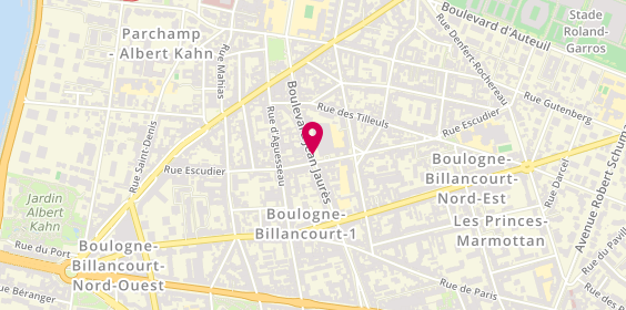Plan de MOLLARD Caroline, 9 Bis Boulevard Jean Jaurès, 92100 Boulogne-Billancourt