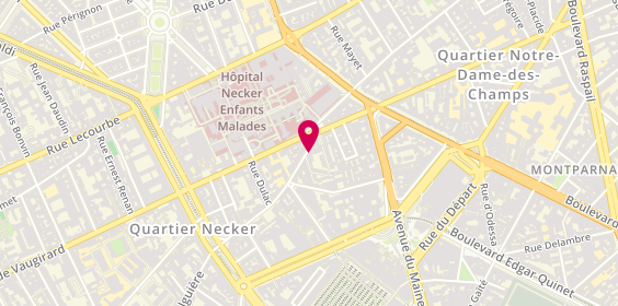 Plan de DURIX Christel, 7 Rue Falguière, 75015 Paris