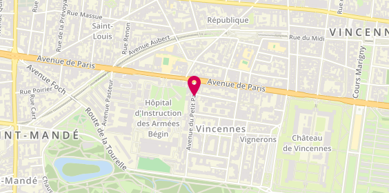 Plan de POINTET Fantine, 7 Avenue du Petit parc, 94300 Vincennes