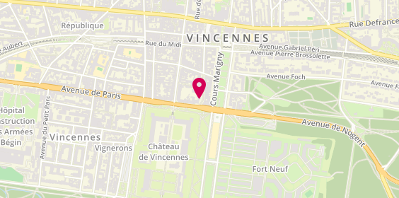 Plan de SCHELCHER Claire, 1 Rue Raymond du Temple, 94300 Vincennes