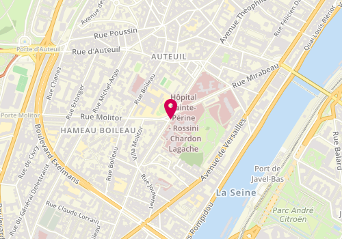 Plan de ORTA MADERA Tamara, 11 Rue Chardon Lagache, 75016 Paris