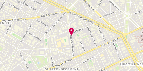 Plan de GONIDEC Sylvie, 43 Rue Cambronne, 75015 Paris
