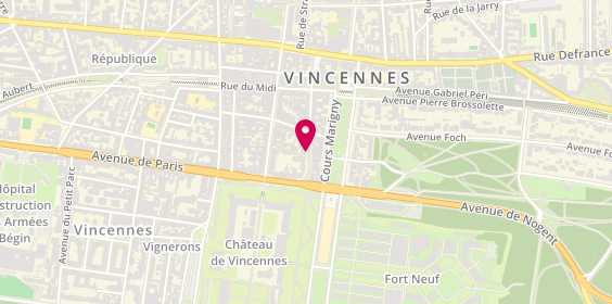 Plan de CHASSAING Olivier, 7 Rue Raymond du Temple, 94300 Vincennes