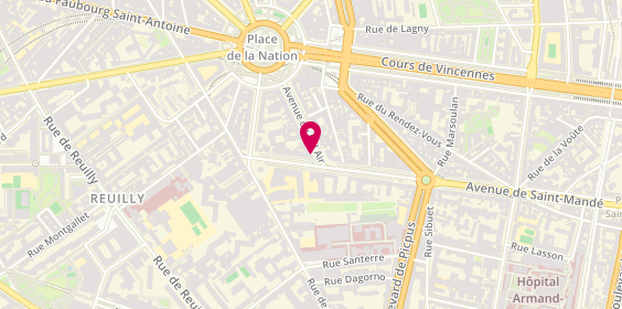 Plan de DI Sinno Mathilde, 1 Avenue du Bel Air, 75012 Paris
