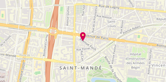 Plan de ALCABES Nadine, 8 Avenue Foch, 94160 Saint-Mandé