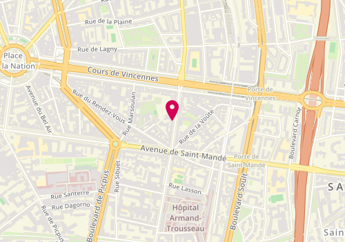 Plan de BACHELARD Yoann, 71 Avenue du Dr Arnold Netter, 75012 Paris