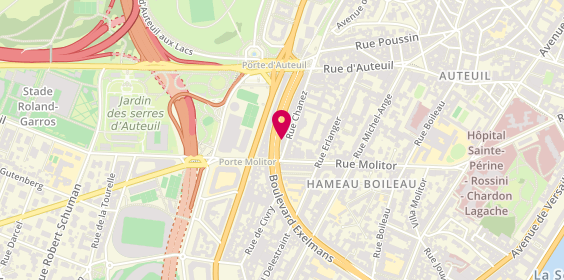 Plan de BESNARD Nathalie, 112 Boulevard Exelmans, 75016 Paris