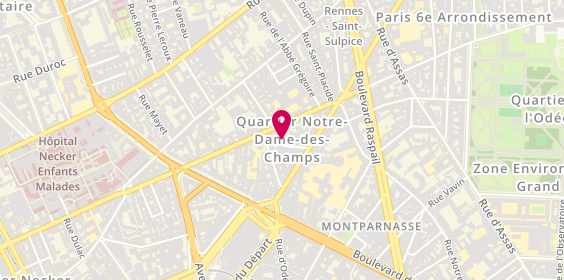 Plan de LAFOREST Jeannelie, 3 Rue Blaise Desgoffe, 75006 Paris
