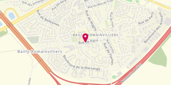 Plan de DELAY Emmanuelle, 18 Rue de Paris, 77700 Bailly-Romainvilliers