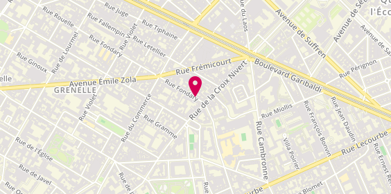 Plan de MERCENIER Baptiste, 87 Rue Fondary, 75015 Paris