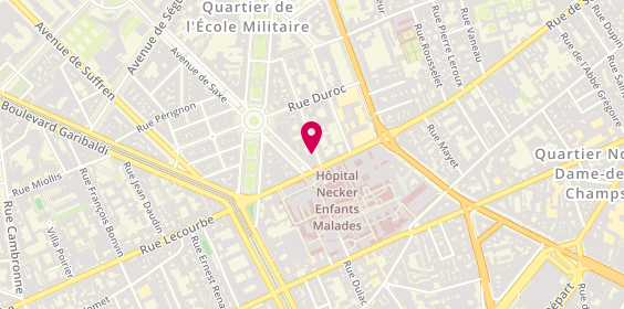 Plan de BARBOSA Mélanie, 32 Rue du Général Bertrand, 75007 Paris