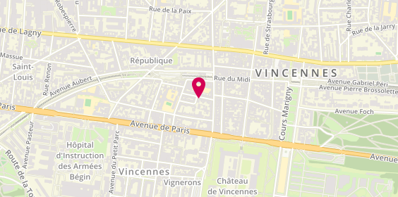 Plan de MOSMANT Christian, 7 Rue Villebois Mareuil, 94300 Vincennes