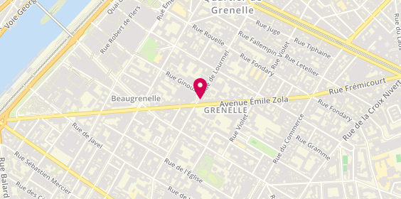 Plan de BONNET-MASIMBERT Solveig, 53 Rue de Lourmel, 75015 Paris